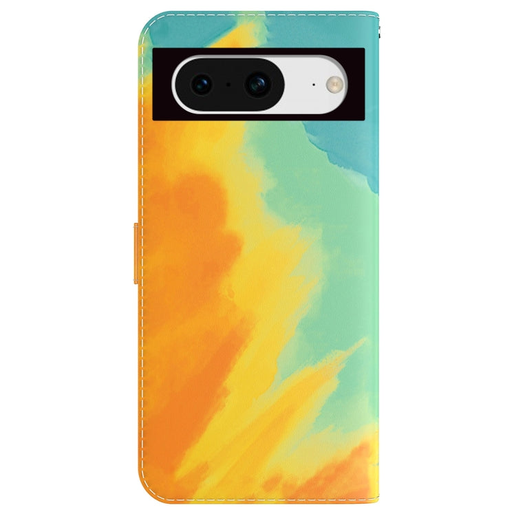 For Google Pixel 8 Watercolor Pattern Flip Leather Phone Case