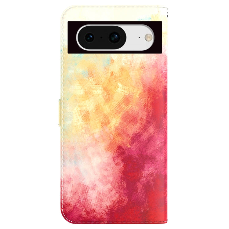 For Google Pixel 8 Watercolor Pattern Flip Leather Phone Case