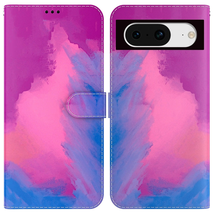 For Google Pixel 8 Watercolor Pattern Flip Leather Phone Case