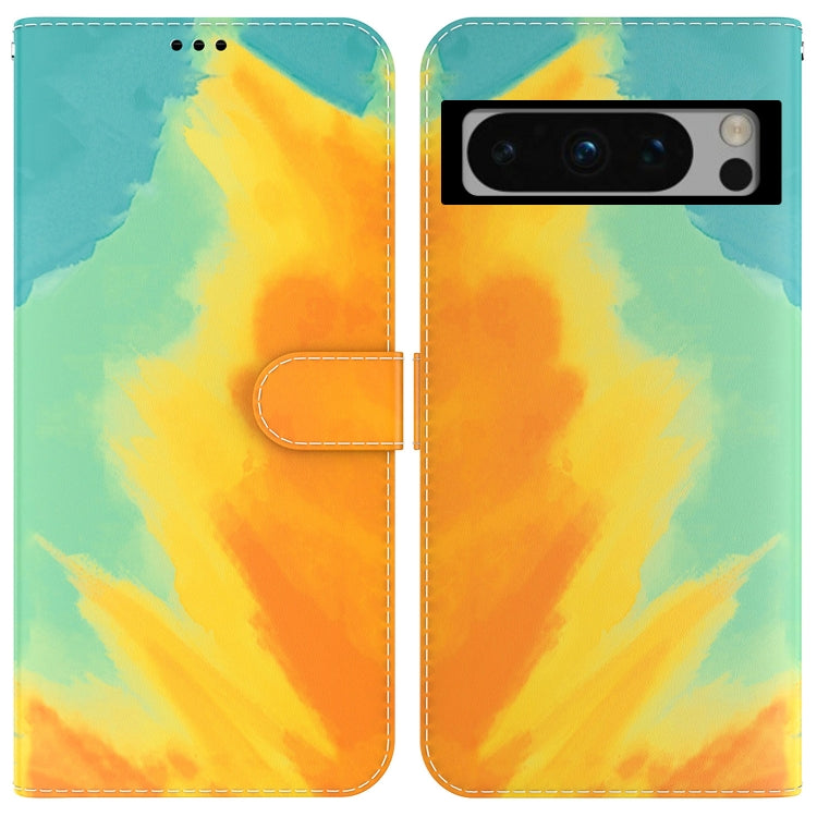 For Google Pixel 8 Pro Watercolor Pattern Flip Leather Phone Case