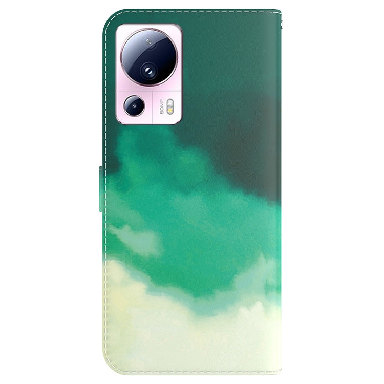 For Xiaomi 13 Lite / Civi 2 Watercolor Pattern Flip Leather Phone Case