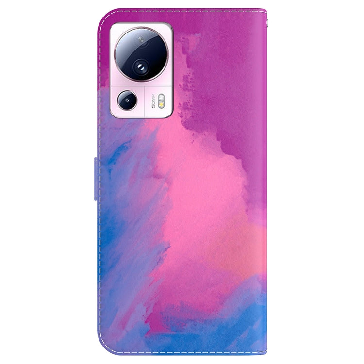 For Xiaomi 13 Lite / Civi 2 Watercolor Pattern Flip Leather Phone Case