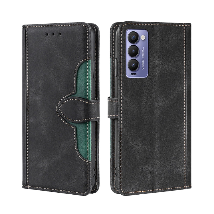 For Tecno Camon 18 / 18P Skin Feel Magnetic Buckle Leather Phone Case