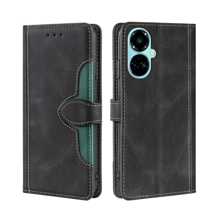 For Tecno Camon 19 / 19 Pro Skin Feel Magnetic Buckle Leather Phone Case