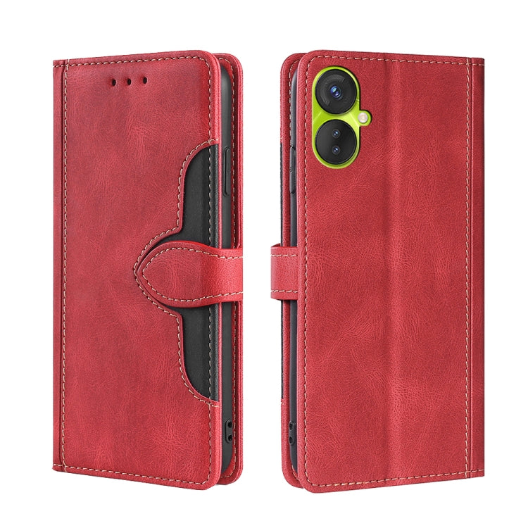 For Tecno Spark 9 Pro Skin Feel Magnetic Buckle Leather Phone Case
