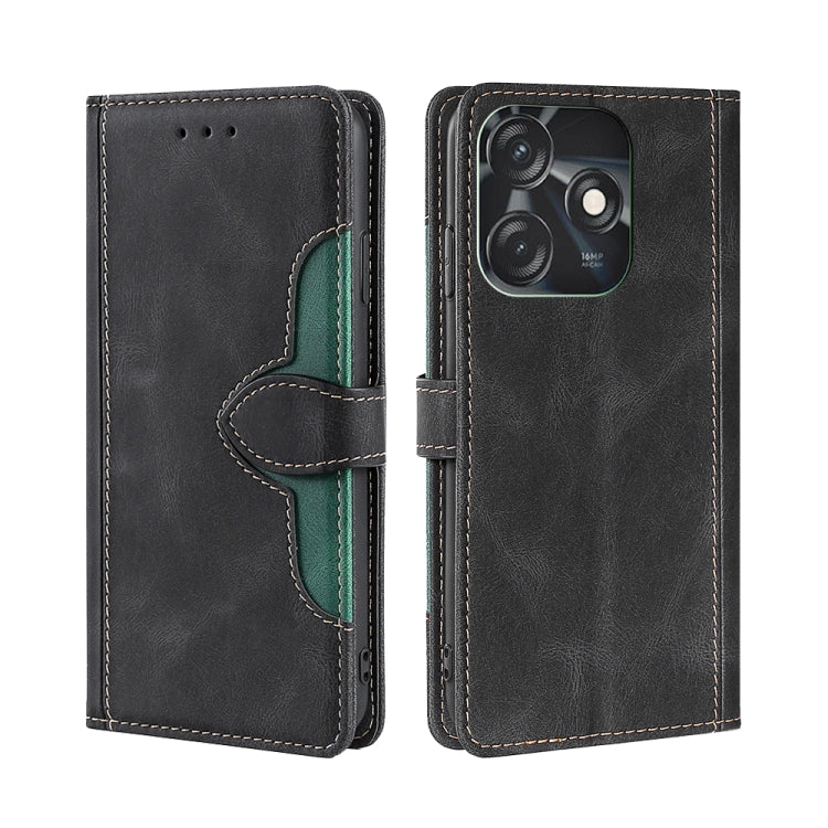 For Tecno Spark 10C Skin Feel Magnetic Buckle Leather Phone Case
