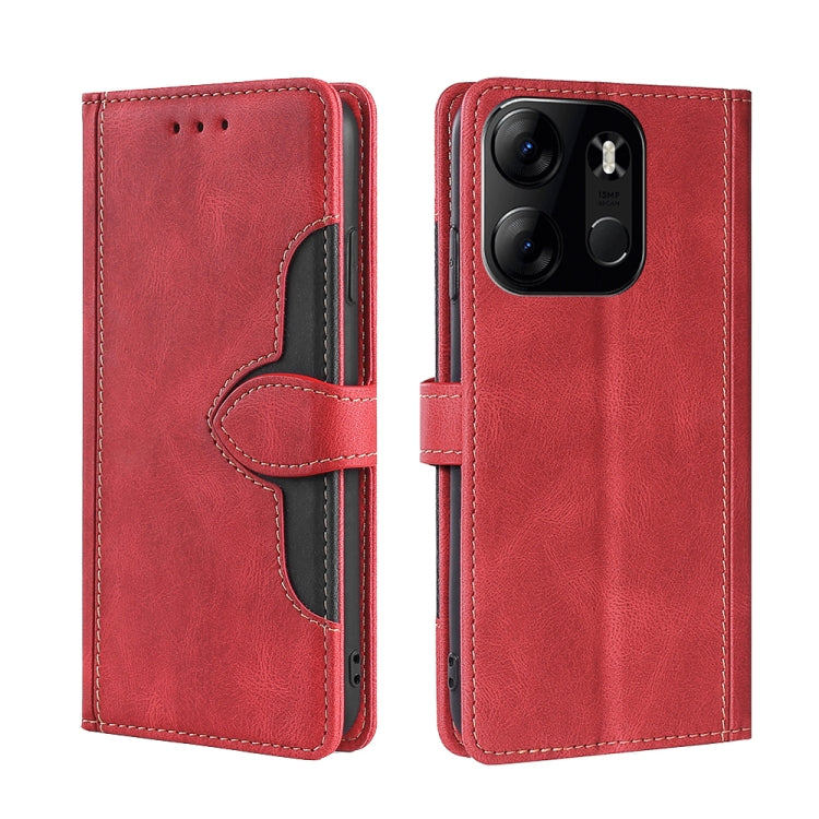 For Tecno Spark GO 2023 / Pop 7/Pop 7 Pro Skin Feel Magnetic Buckle Leather Phone Case
