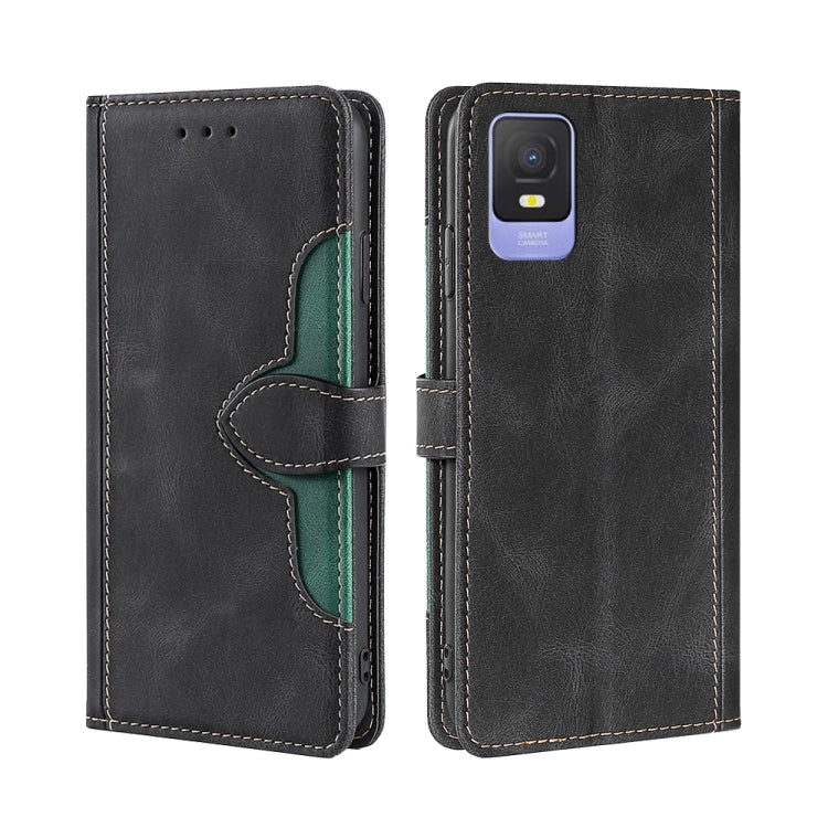 For TCL 403 Skin Feel Magnetic Buckle Leather Phone Case