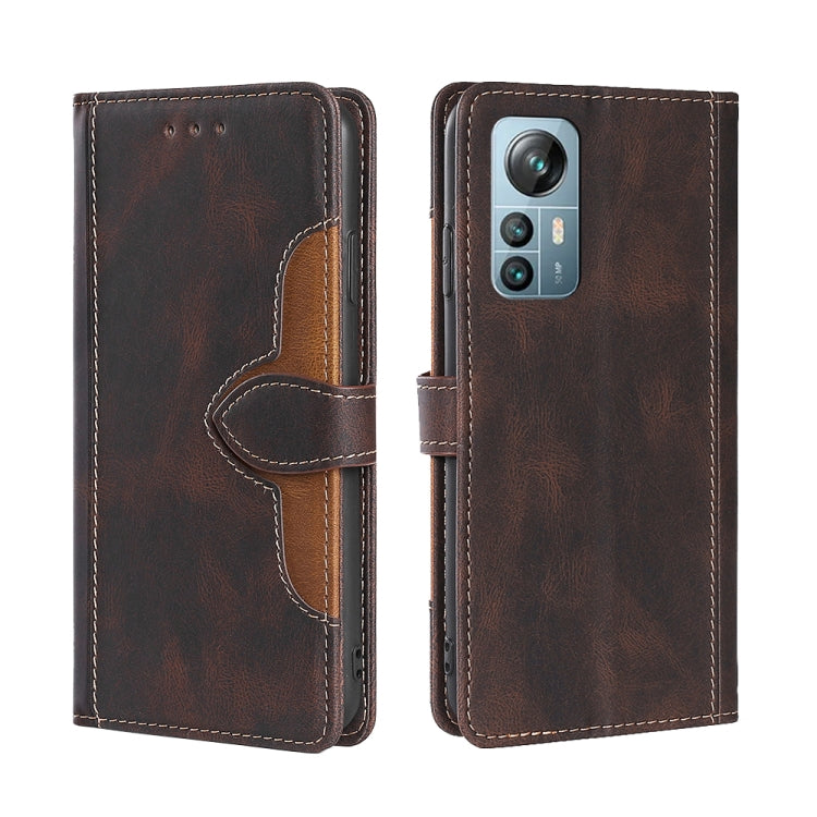 For Blackview A85 Skin Feel Magnetic Buckle Leather Phone Case