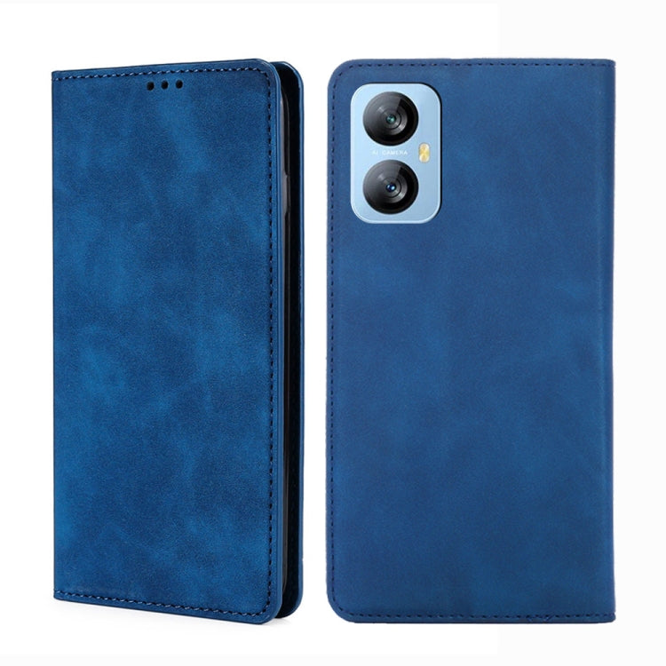 For Blackview A52 Skin Feel Magnetic Horizontal Flip Leather Phone Case