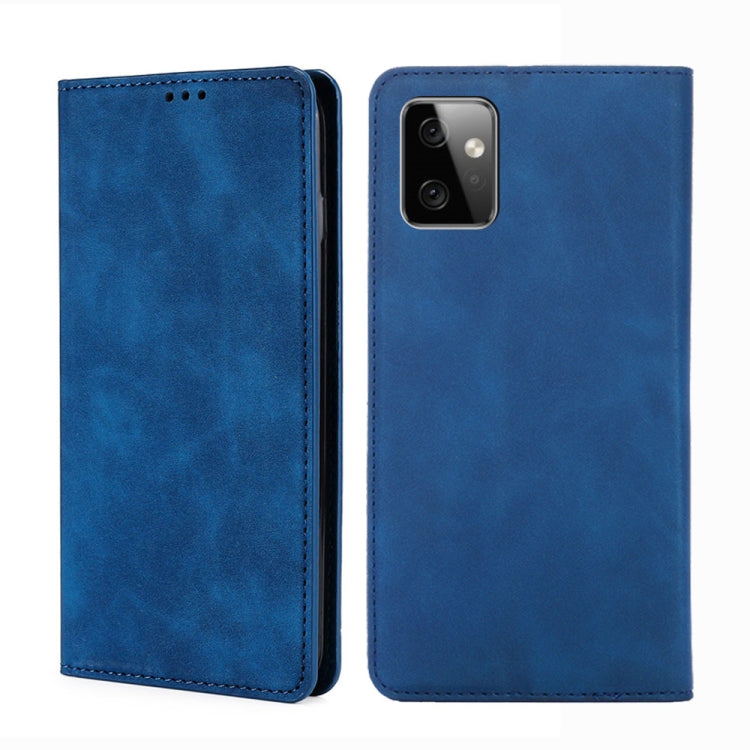 For Motorola Moto G Power 2023 Skin Feel Magnetic Horizontal Flip Leather Phone Case