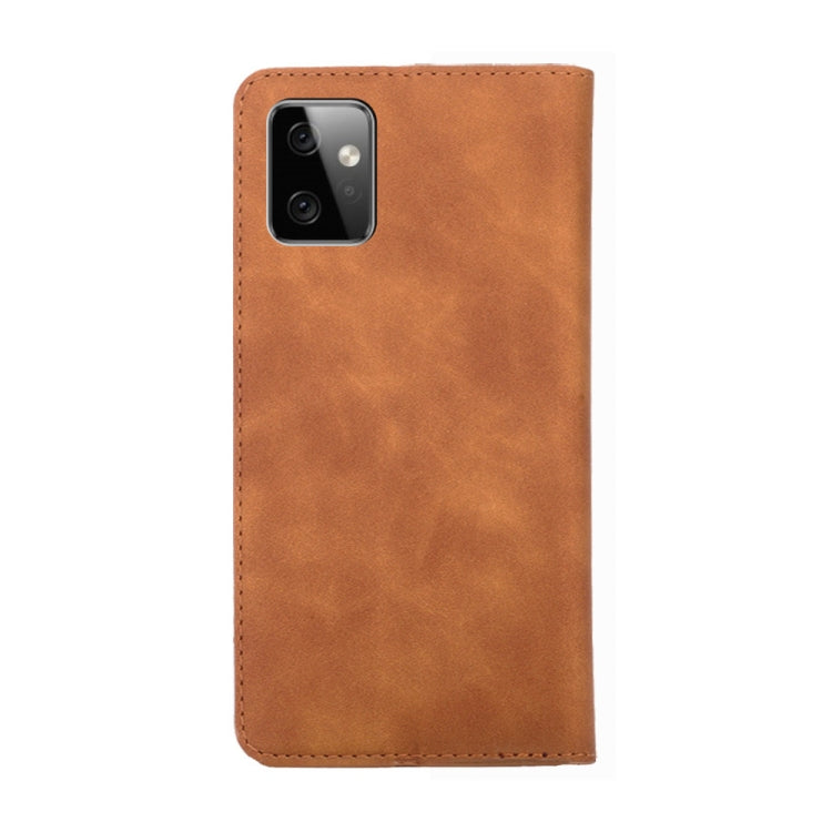 For Motorola Moto G Power 2023 Skin Feel Magnetic Horizontal Flip Leather Phone Case