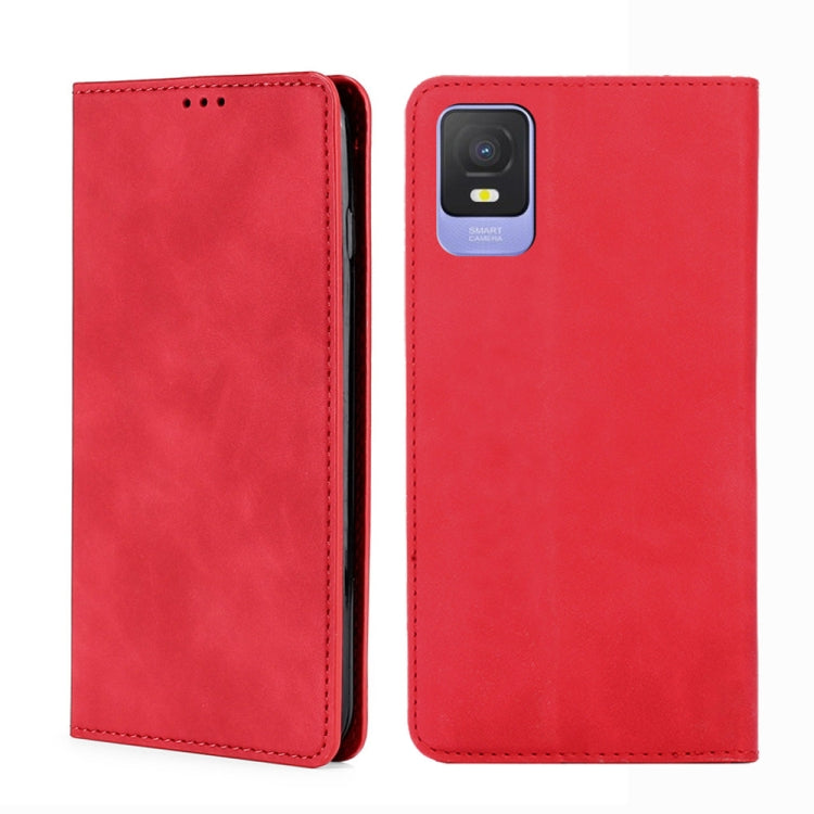 For TCL 403 Skin Feel Magnetic Horizontal Flip Leather Phone Case