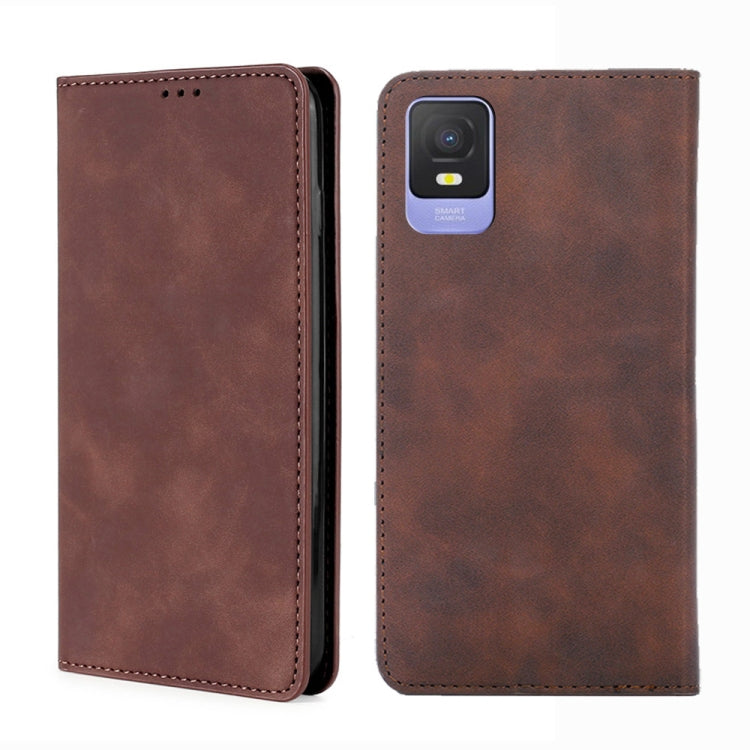For TCL 403 Skin Feel Magnetic Horizontal Flip Leather Phone Case