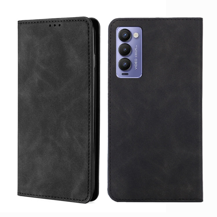 For Tecno Camon 18 / 18 P Skin Feel Magnetic Horizontal Flip Leather Phone Case