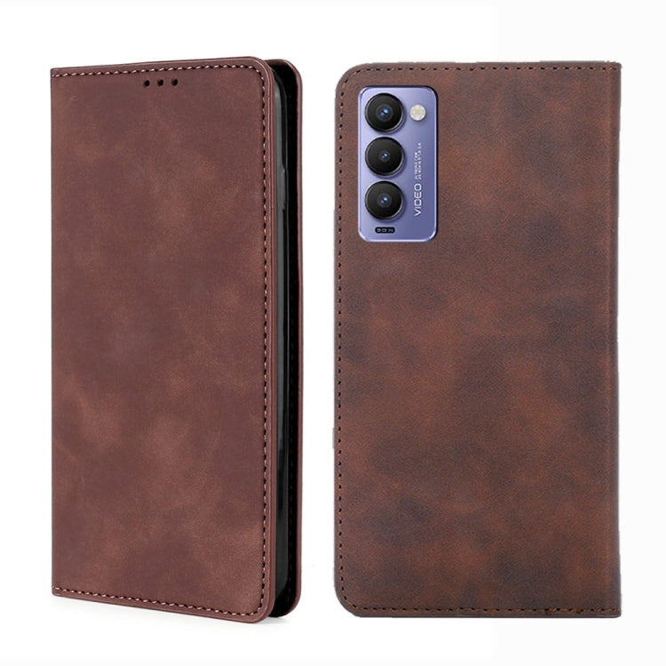 For Tecno Camon 18 / 18 P Skin Feel Magnetic Horizontal Flip Leather Phone Case