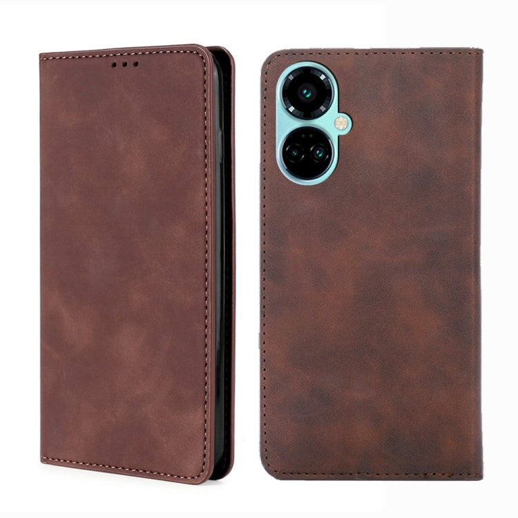 For Tecno Camon 19 / Camon 19 Pro Skin Feel Magnetic Horizontal Flip Leather Phone Case