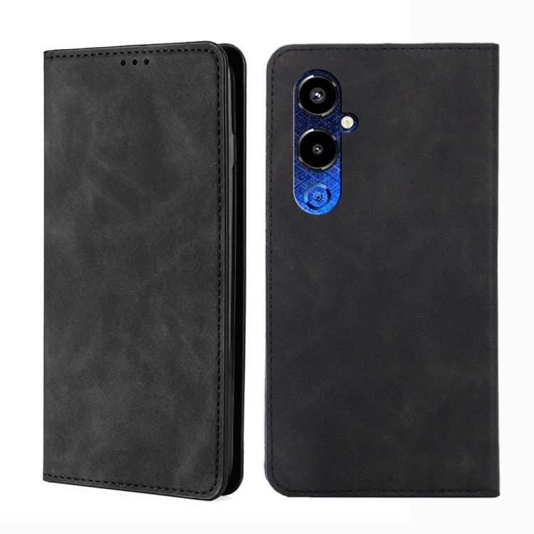 For Tecno Pova 4 Pro Skin Feel Magnetic Horizontal Flip Leather Phone Case