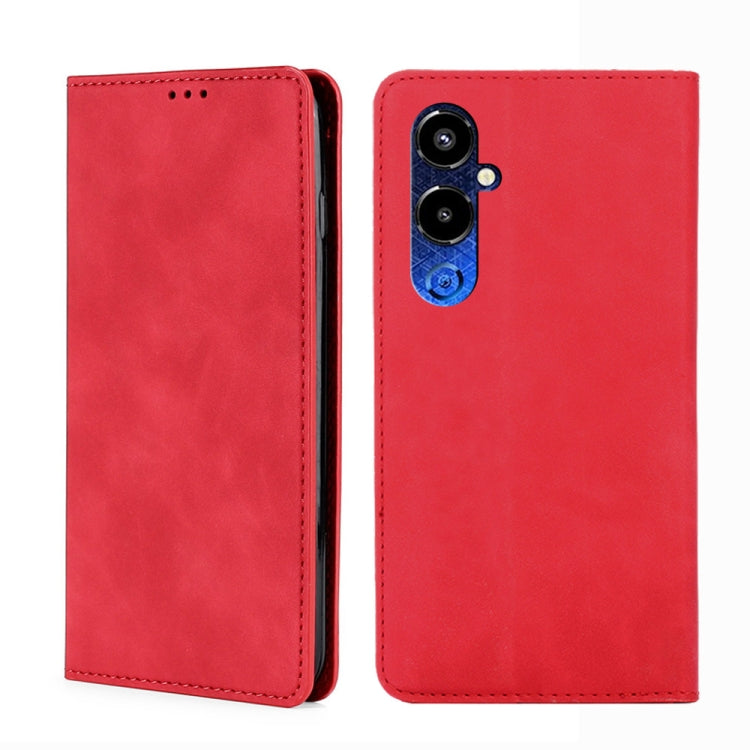 For Tecno Pova 4 Pro Skin Feel Magnetic Horizontal Flip Leather Phone Case