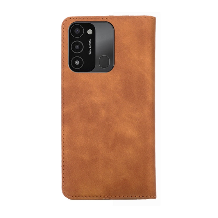 For Tecno Spark 8C Skin Feel Magnetic Horizontal Flip Leather Phone Case