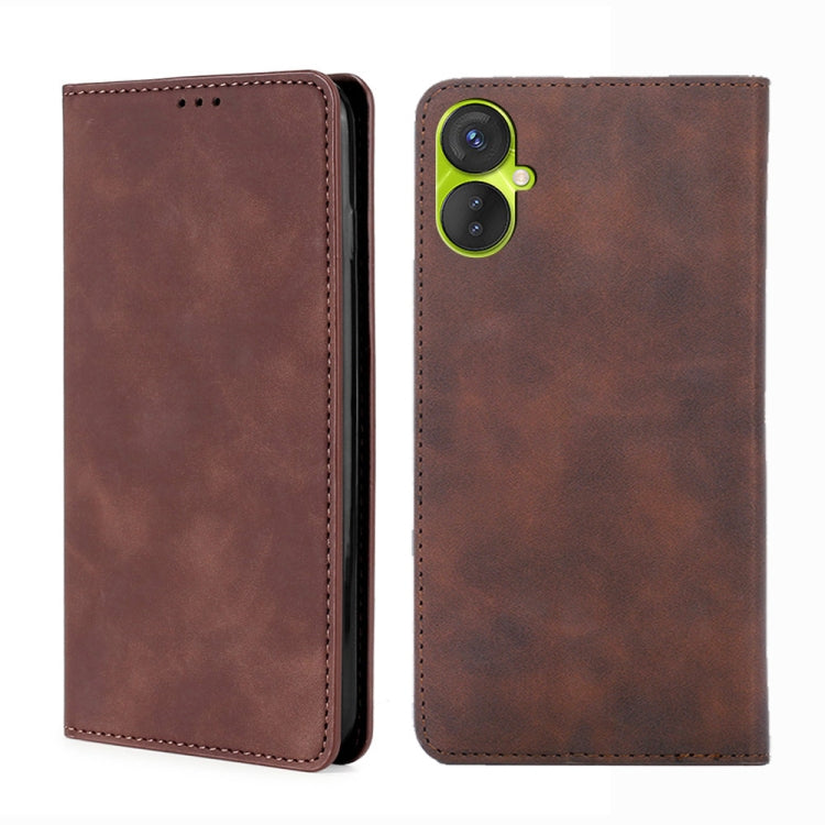 For Tecno Spark 9 Pro Skin Feel Magnetic Horizontal Flip Leather Phone Case