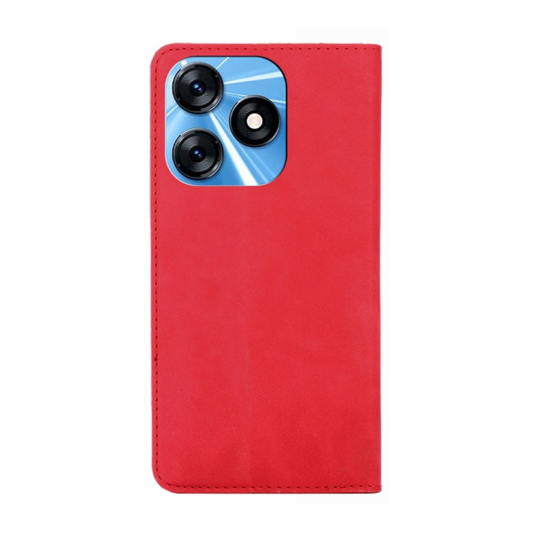 For Tecno Spark 10 4G Skin Feel Magnetic Horizontal Flip Leather Phone Case