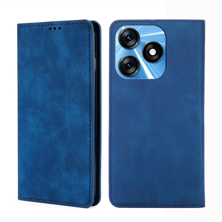 For Tecno Spark 10 4G Skin Feel Magnetic Horizontal Flip Leather Phone Case