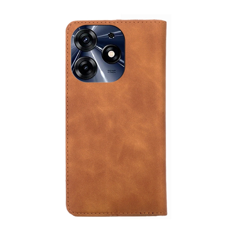 For Tecno Spark 10 Pro Skin Feel Magnetic Horizontal Flip Leather Phone Case