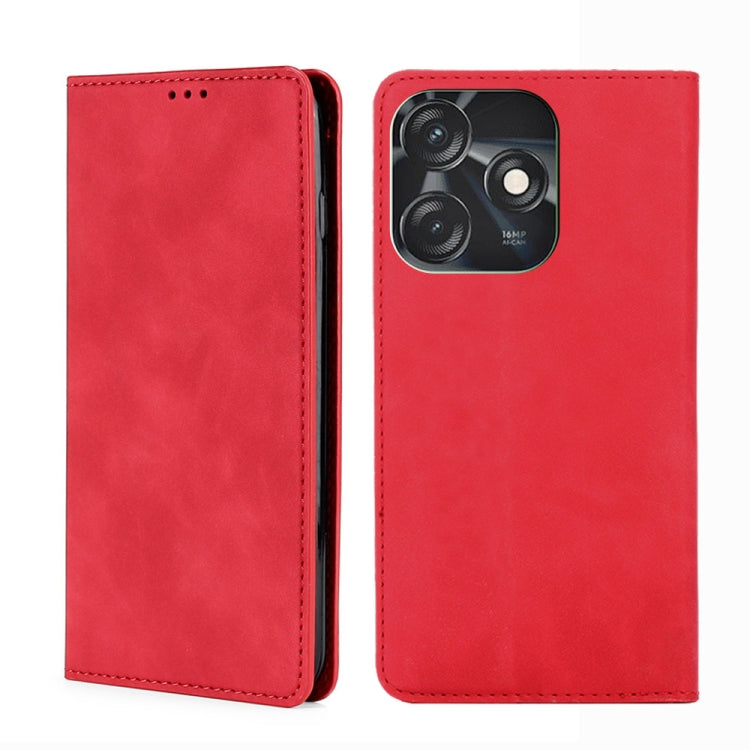 For Tecno Spark 10C Skin Feel Magnetic Horizontal Flip Leather Phone Case