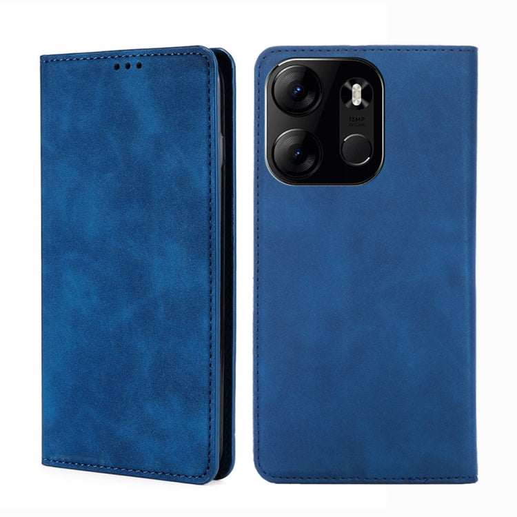 For Tecno Spark Go 2023 / Pop 7 / Pop 7 Pro Skin Feel Magnetic Horizontal Flip Leather Phone Case