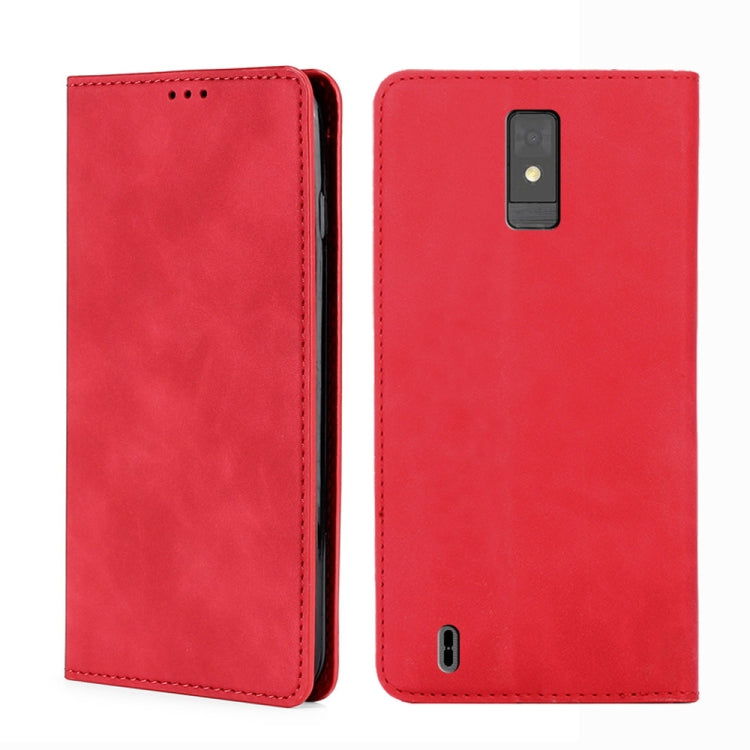 For ZTE Blade A32 Skin Feel Magnetic Horizontal Flip Leather Phone Case