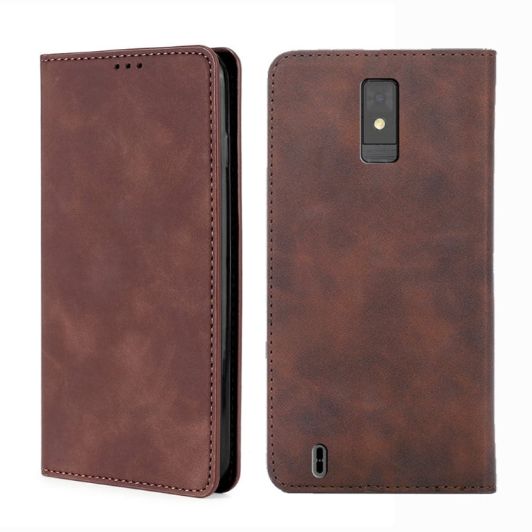 For ZTE Blade A32 Skin Feel Magnetic Horizontal Flip Leather Phone Case