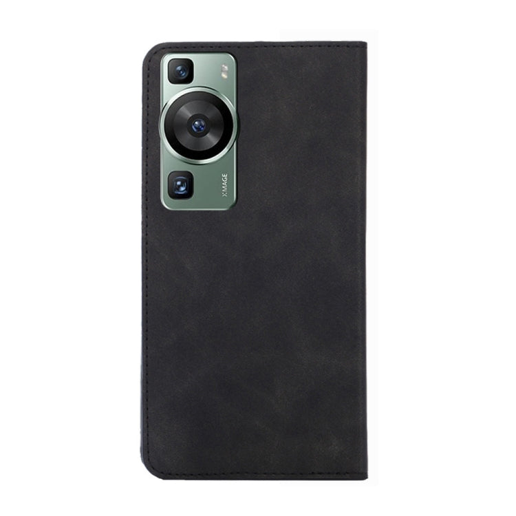 For Huawei P60 / P60 Pro Skin Feel Magnetic Horizontal Flip Leather Phone Case