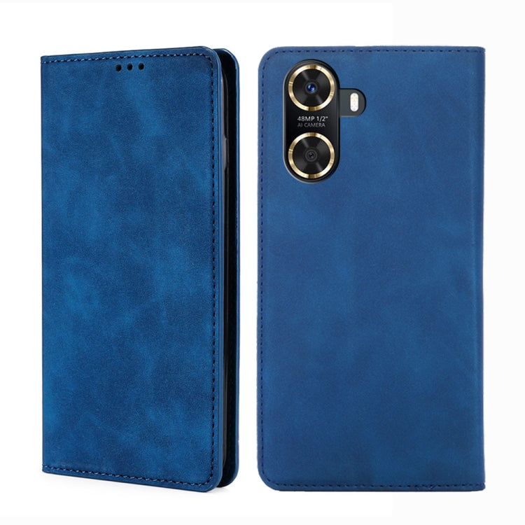 For Huawei Enjoy 60 Skin Feel Magnetic Horizontal Flip Leather Phone Case