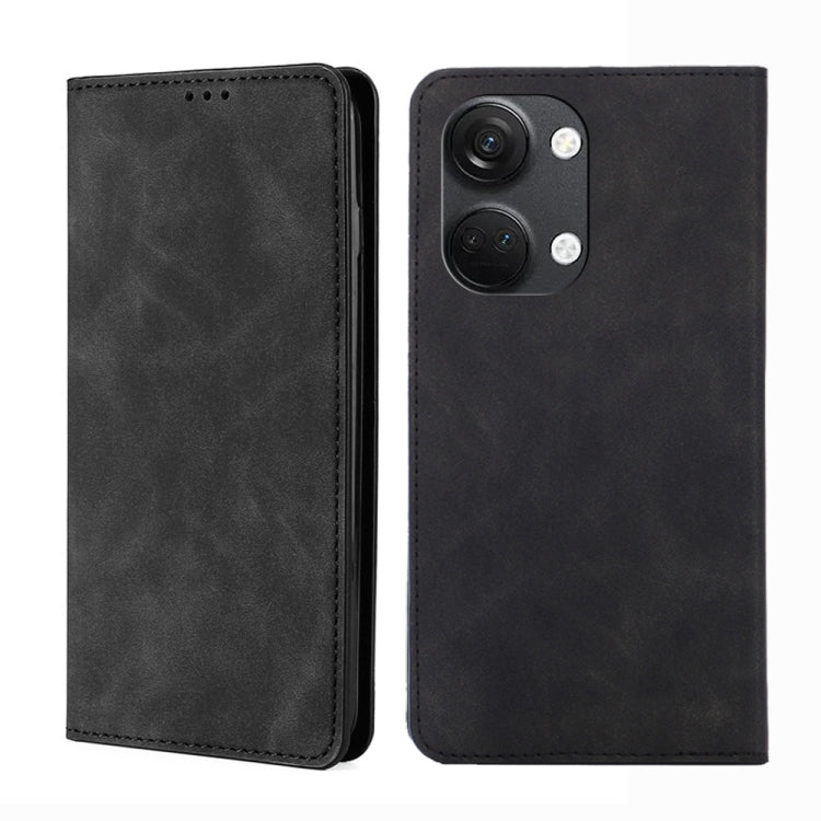 For OnePlus Ace 2V 5G Skin Feel Magnetic Horizontal Flip Leather Phone Case