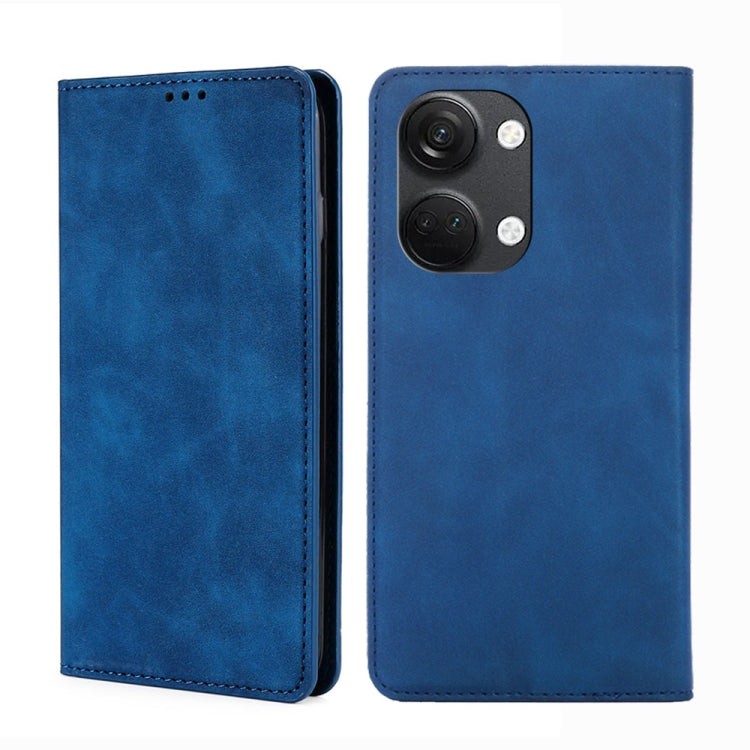 For OnePlus Ace 2V 5G Skin Feel Magnetic Horizontal Flip Leather Phone Case