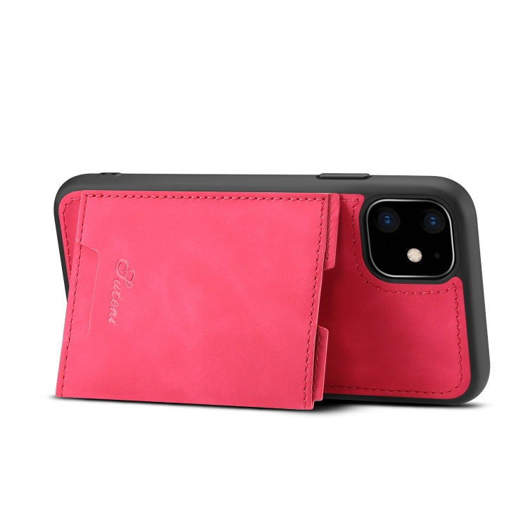 For iPhone 11 H08 TPU + PU Leather Anti-fall Protective Case with Holder & Card Slots