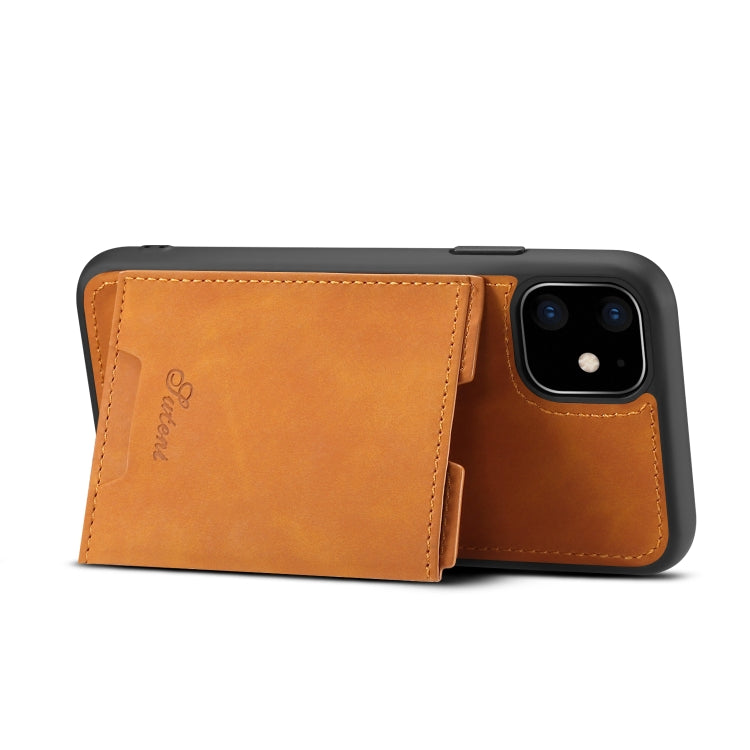For iPhone 11 Pro H08 TPU + PU Leather Anti-fall Protective Case with Holder & Card Slots