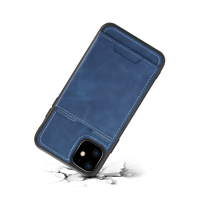 For iPhone 11 Pro H08 TPU + PU Leather Anti-fall Protective Case with Holder & Card Slots