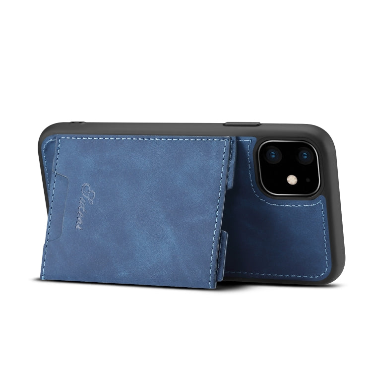 For iPhone 11 Pro H08 TPU + PU Leather Anti-fall Protective Case with Holder & Card Slots