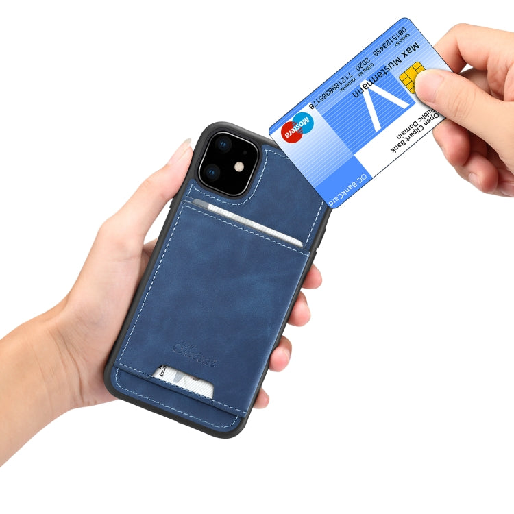 For iPhone 11 Pro H08 TPU + PU Leather Anti-fall Protective Case with Holder & Card Slots
