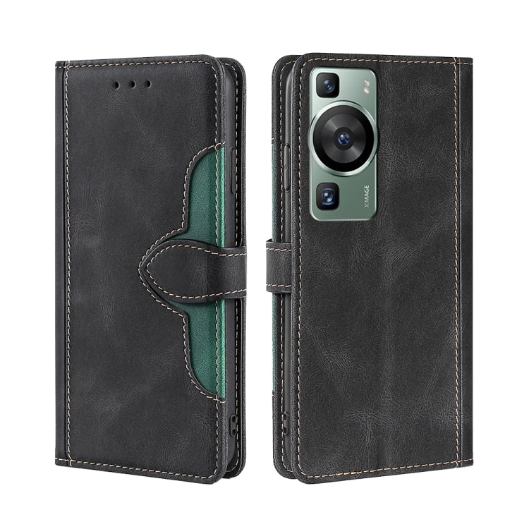 For Huawei P60 / P60 Pro Skin Feel Magnetic Buckle Leather Phone Case