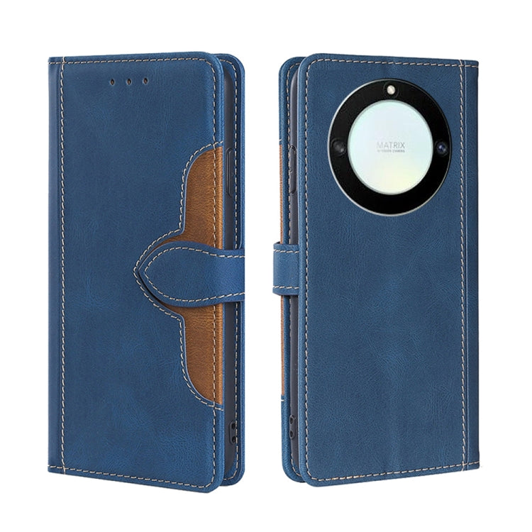 For Honor X40 Skin Feel Magnetic Buckle Leather Phone Case