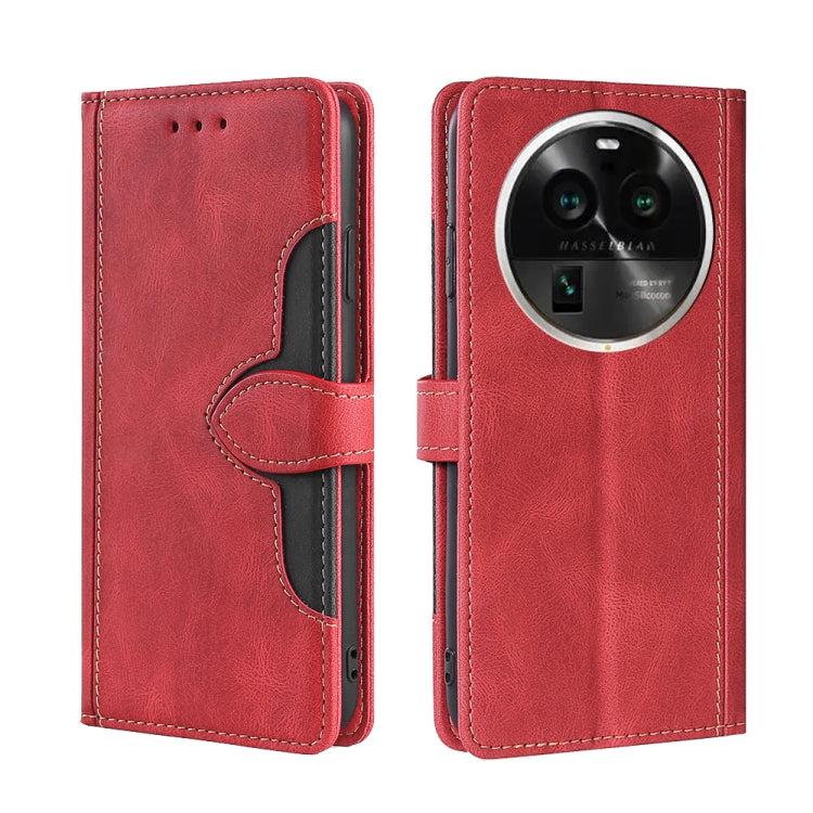 For OPPO Find X6 Pro 5G Skin Feel Magnetic Buckle Leather Phone Case