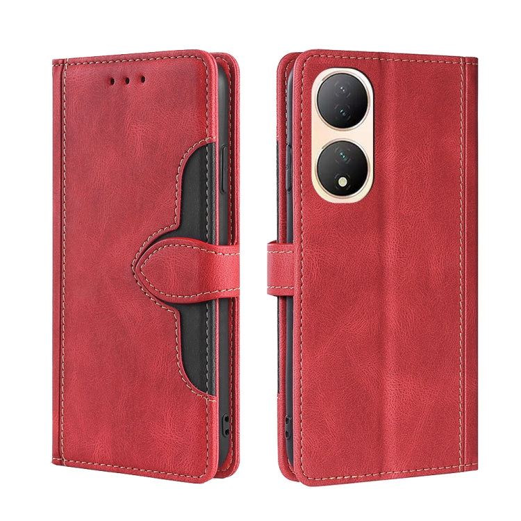 For vivo Y100 5G Skin Feel Magnetic Buckle Leather Phone Case