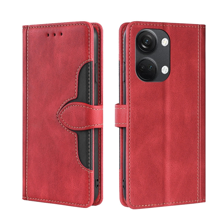 For OnePlus Ace 2V 5G Skin Feel Magnetic Buckle Leather Phone Case