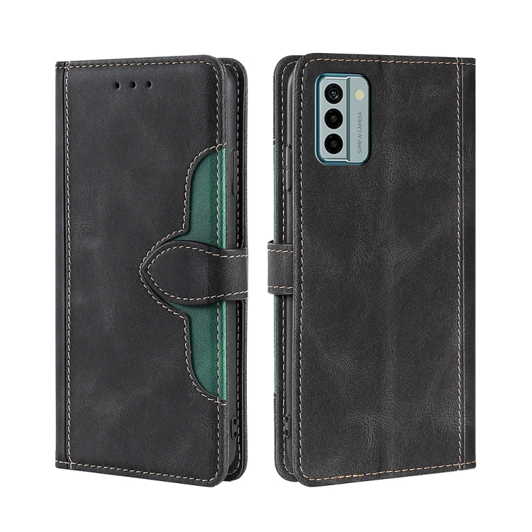 For Nokia G22 Skin Feel Magnetic Buckle Leather Phone Case