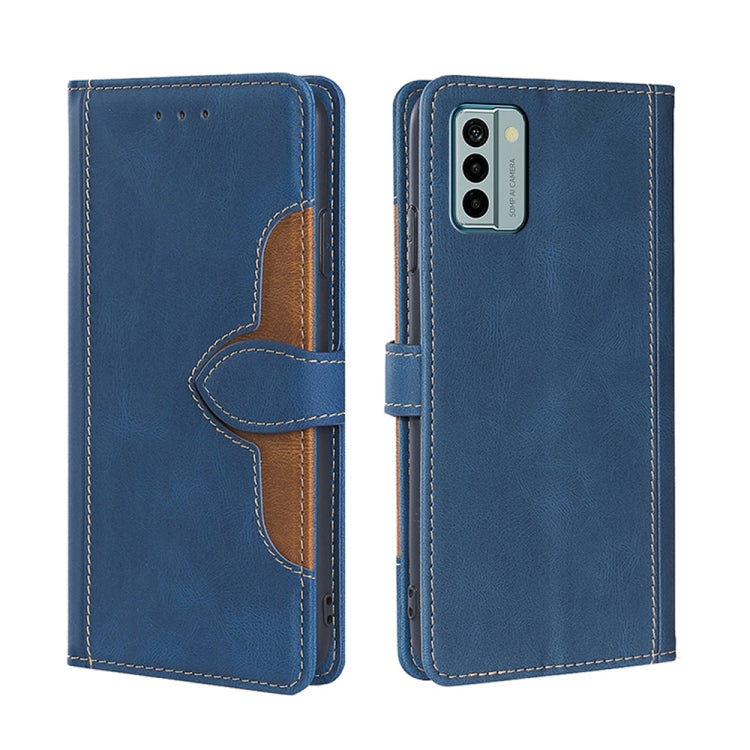 For Nokia G22 Skin Feel Magnetic Buckle Leather Phone Case