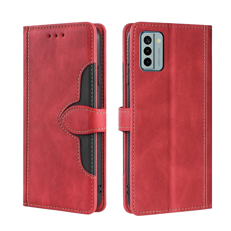 For Nokia G22 Skin Feel Magnetic Buckle Leather Phone Case