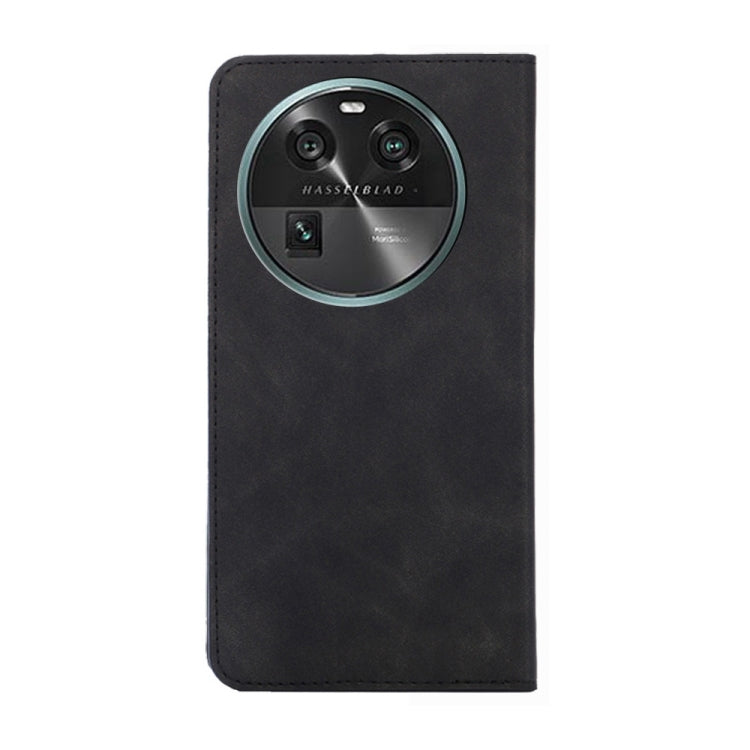 For OPPO Find X6 5G Skin Feel Magnetic Horizontal Flip Leather Phone Case